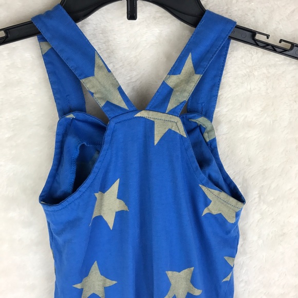 A.T.U.N. Toddler Sz 18-24 M Blue Romper Gray Stars - Picture 12 of 12